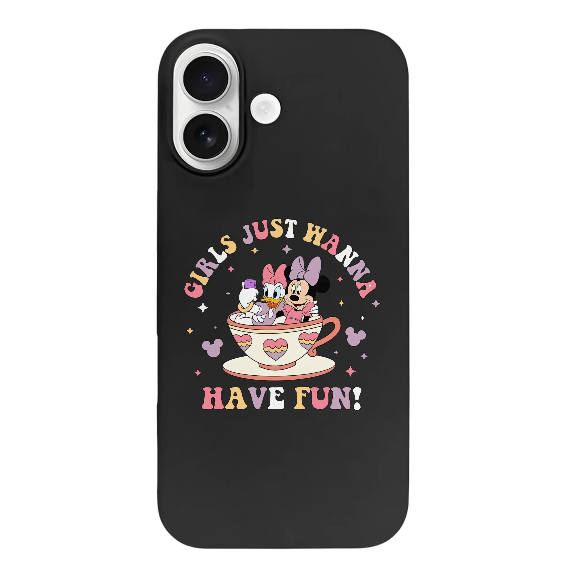 ミッキーマウス（Mickey Mouse） グッズ デイジーダック（Daisy Duck） - iPhone 17 シリーズ シリコンケース 薄型 耐衝撃 指紋防止 ソフトタッチカバー 精密フィット 傷防止 保護ケース iPhone 17/17 Air/17 Pro/17 Pro Max 対応